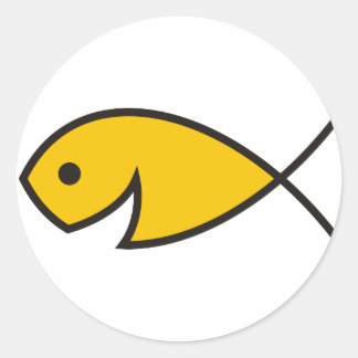 人々の漁師 – Matthew 4:19 ラウンドシール