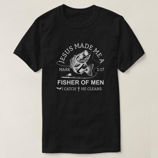 人々の漁師 Tシャツ (デザイン正面)