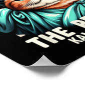 人々の猫の像のためにおもしろいこれを勝ち取ろう ポスター (角)