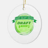 人々の生ビールを起草しないで下さい セラミックオーナメント (左)
