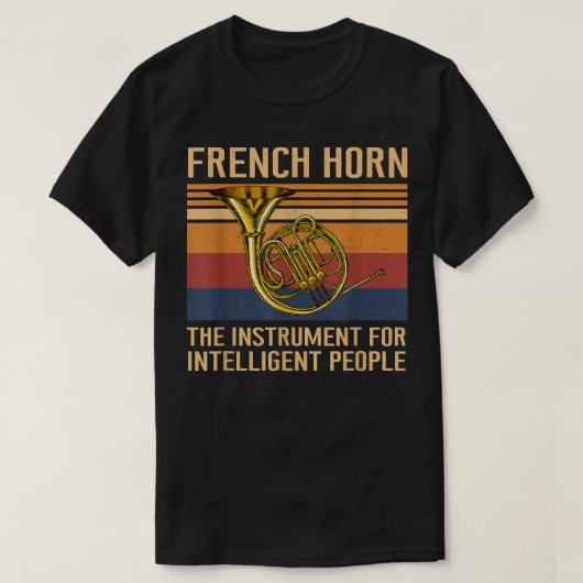 人々の知性がある楽器おもしろいフランスの Tシャツ (デザイン正面)