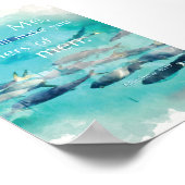 人々の釣り人マタイ4:19聖書の聖句後を追私 ポスター (角)