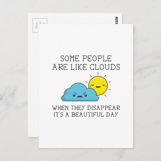 人々の雲 ポストカード (正面/裏面)