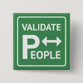 人々の~のメモボタンDBT BPDのセラピーを認可して下さい 缶バッジ (正面)