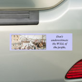 人々の バンパーステッカー (車上)