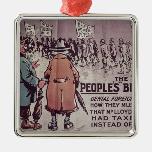 人々のBudget', 1909年 メタルオーナメント (正面)
