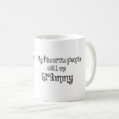 人々のGrammyの私のお気に入りのなマグ コーヒーマグカップ (正面右)