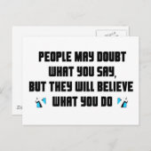 人々はあなたがクリスチャンの贈り物を言うことを疑うかもしれない ポストカード (正面/裏面)