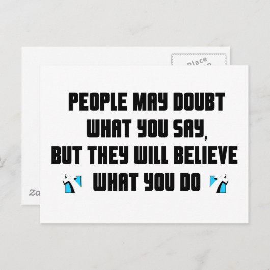 人々はあなたがクリスチャンの贈り物を言うことを疑うかもしれない ポストカード (正面/裏面)