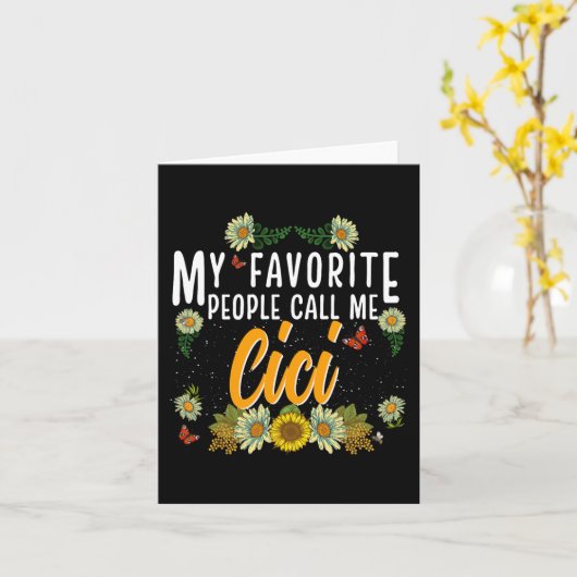 人々はお気に入りの私にシミTee母親の日の贈り物と呼ばれる カード (黄色い花)