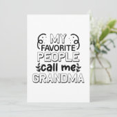 人々はお気に入りの私をおばあちゃんと呼ぶ サンキューカード (スタンド正面)