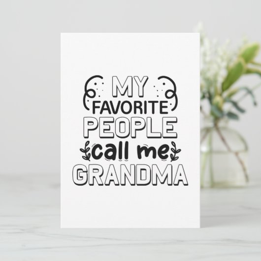 人々はお気に入りの私をおばあちゃんと呼ぶ サンキューカード (スタンド正面)