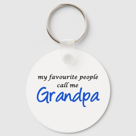 人々はお気に入りの私を祖父と呼ぶ キーホルダー (正面)
