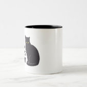 "人々はキンダストレスミート" Mug ツートーンマグカップ (中央)