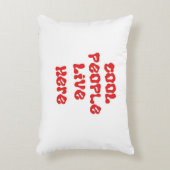 人々はクールここにアクセント枕を住んでいる アクセントクッション (正面(垂直))