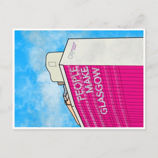 人々はグラスゴー葉書を作る ポストカード (正面)