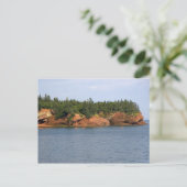 人々はセントのフンディ湾でシーカヤックをする。 ポストカード (スタンド正面)