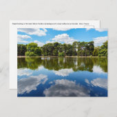 人々はボアデブーローニュでボート – パリ ポストカード (正面/裏面)