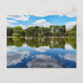 人々はボアデブーローニュでボート – パリ ポストカード (正面)