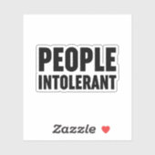 人々は不寛容である シール (シート)