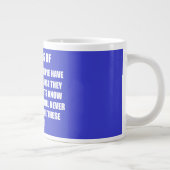 人々は人生のスタイルの詩を選択 ジャンボコーヒーマグカップ (右)