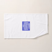 人々は人生のスタイルの詩を選択 バスタオルセット (ハンドタオル)