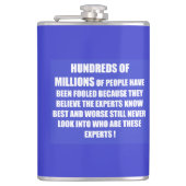 人々は人生のスタイルの詩を選択 フラスク (正面)