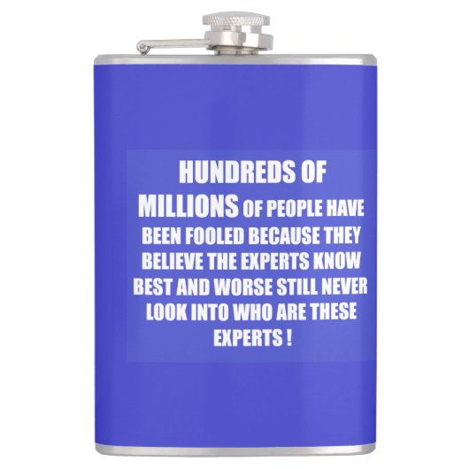 人々は人生のスタイルの詩を選択 フラスク (正面)