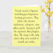 人々は幸せを探して一生を過ごす… カード (黄色い花)