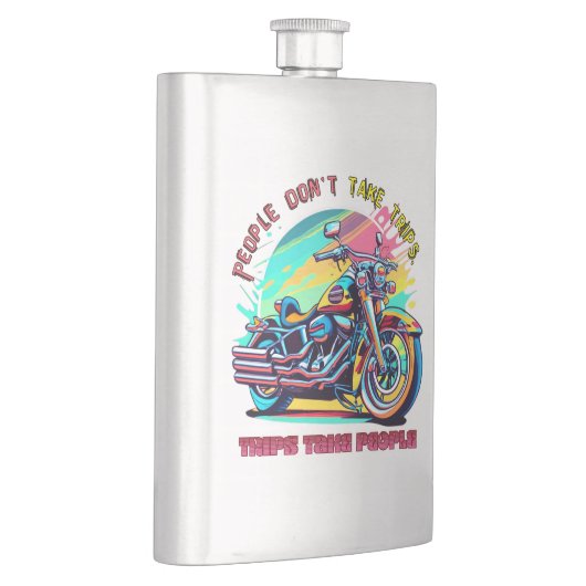 人々は旅行を取らない：ヴィンテージレトロスタイル自転車 フラスク (右)