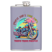 人々は旅行を取らない：ヴィンテージレトロスタイル自転車 フラスク (正面)