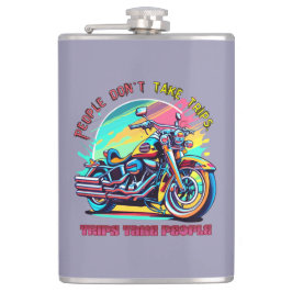 人々は旅行を取らない：ヴィンテージレトロスタイル自転車 フラスク