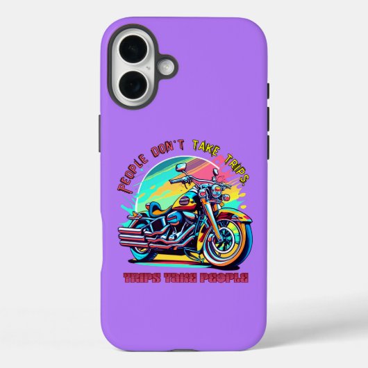 人々は旅行を取らない:ヴィンテージレトロスタイル自転車 Case-Mate iPhoneケース (裏面)