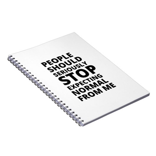 人々は正常なストップと真剣に期待すべきだ ノートブック (右側)