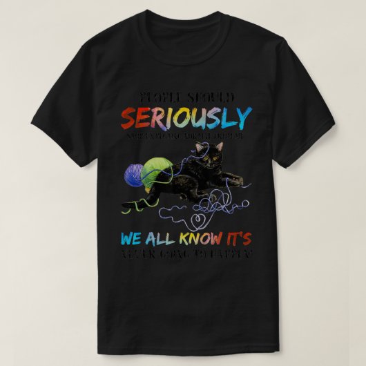 人々は正常なファンインストップを期待して真剣に Tシャツ (デザイン正面)