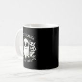 人々は気持ち悪いから猫が好き Tシャツ 猫好き コーヒーマグカップ (正面左)