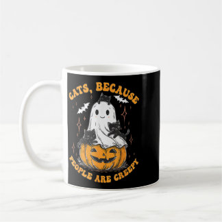 人々は気持ち悪いから猫 ハロウィン 黒猫 コーヒーマグカップ