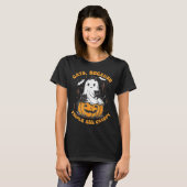 人々は気持ち悪いから猫 ハロウィン 黒猫 Tシャツ (正面フル)