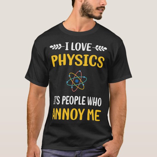 人々は物理学を悩ませる Tシャツ (正面)
