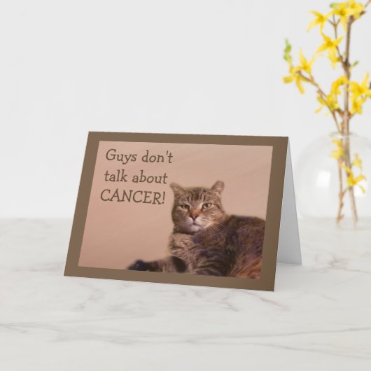 人々は癌について話さない カード (黄色い花)