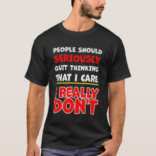 人々は真剣にノベルティ現在のアイディアユーモア Tシャツ