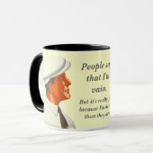 人々は私が無駄-おもしろいなレトロであると言います マグカップ (正面左)