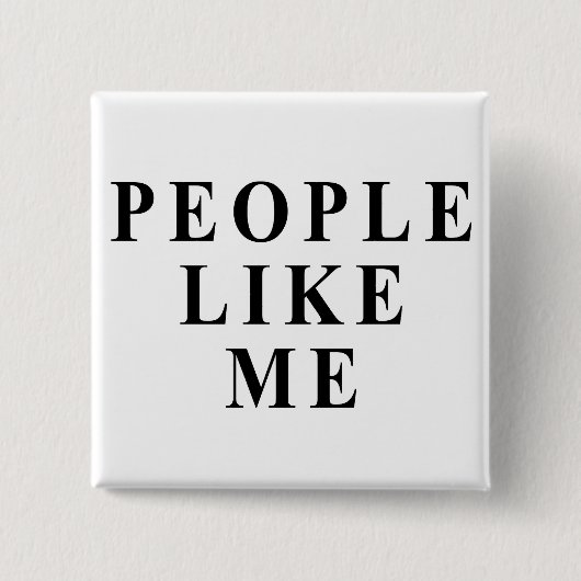 人々は私を好みます 缶バッジ (正面)