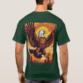 人々は自信で翼を広げる Tシャツ (裏面)