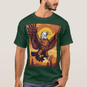 人々は自信で翼を広げる Tシャツ (正面)