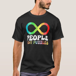 人々は自閉症の認識パズルの多様性 Tシャツ