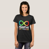 人々は自閉症の認識パズルの多様性 Tシャツ (正面フル)