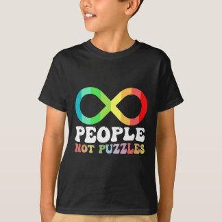 人々は自閉症の認識パズルの多様性 Tシャツ