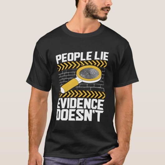 人々は証拠を偽って法医学を行わない Tシャツ (正面)