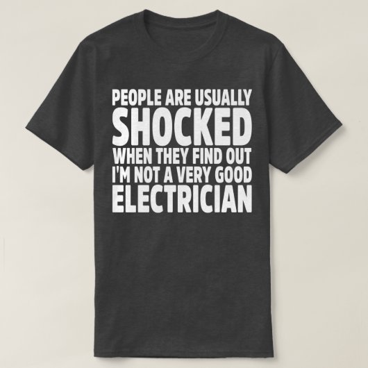 人々は通常、Nと分かるとショックを受ける Tシャツ (デザイン正面)